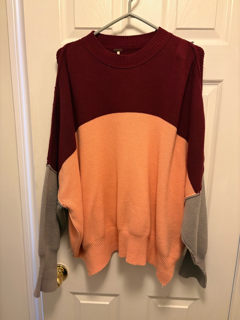 Free People Easy Street Oversized Pullover Crewneck Sweater